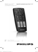 Philips SRP2004WM User manual
